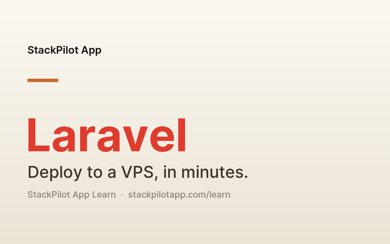 How to Deploy a Laravel App to a VPS (From Git Repo to Live in Minutes)